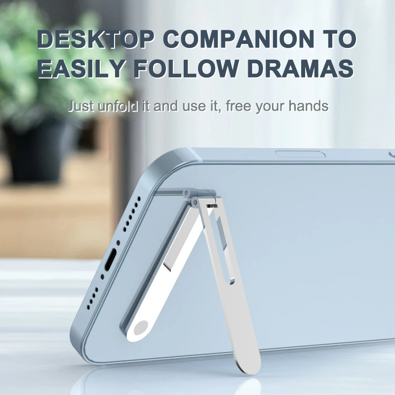 

Phone Accessories Desktop Phone Holder Ultra Thin Invisible Phone Support Stable Mini Folding Mobile Phone Holder Stand Foldable