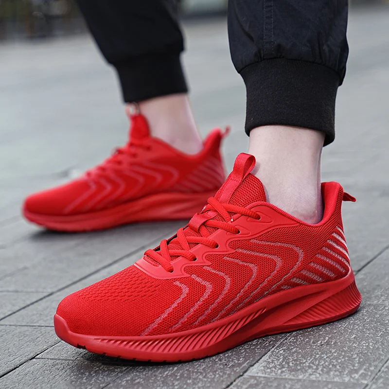 New Men Running Shoes Lightweight Men Sports Shoes Lace Up Comforthable Male Walking Sneakers Tenis Masculino Zaparillas Hombre