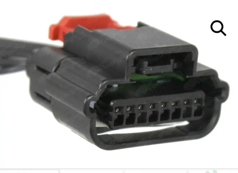 Бесплатная доставка, 8-контактный гнездовой разъем Delphi с белым проводом 25,5 см 18AWG