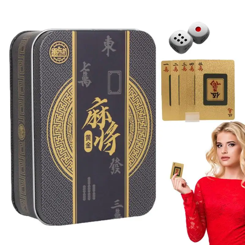 

Card Deck Mah Jongg Pattern Frosted Portable Cards Playing Traveling Decks Cards Adult Party Favors And Gift Ideas For Teens And