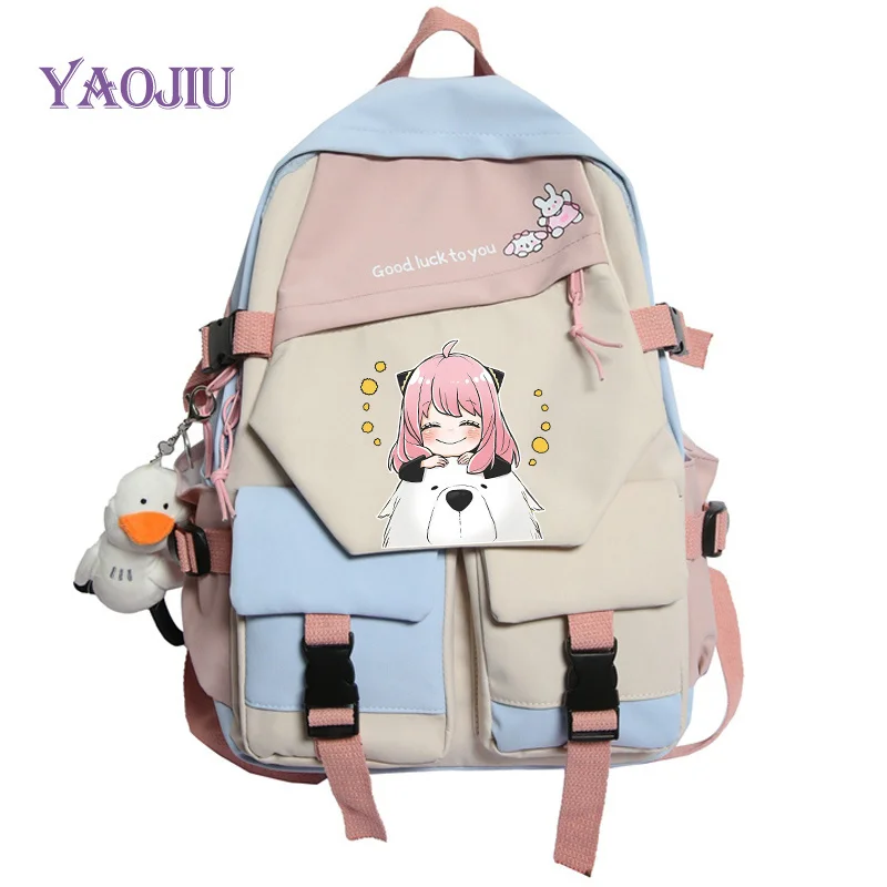 

Spy X Family Anime Backpack Girls Boys Kawaii Anya Manga Cartoon Schoolbag Waterproof Bookbag for Kids gifts Back to School