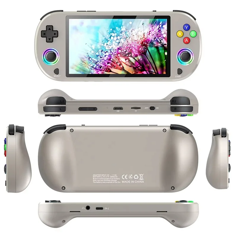 Фото Домашняя игровая консоль M22 Pro Retro с 64 ГБ памяти, 5,0-дюймовым IPS-дисплеем, RGB LED-джойстиком, поддержкой LINUX/Emelec 4.3, для воспроизведения видео с PS1. №3