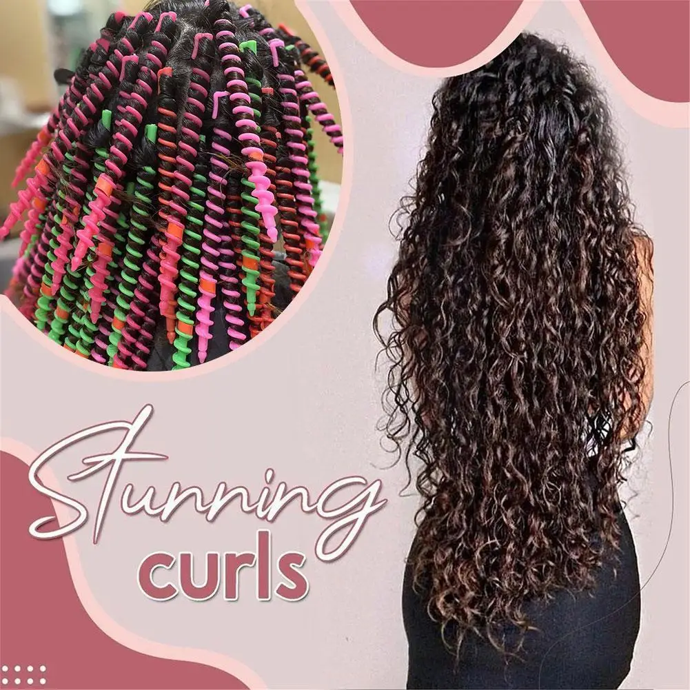 

A Pack Of Plastic Perm Bar Wool Curling Hair Salon Curling Perm Hair Curling Root Clip Curler Iron P1t4