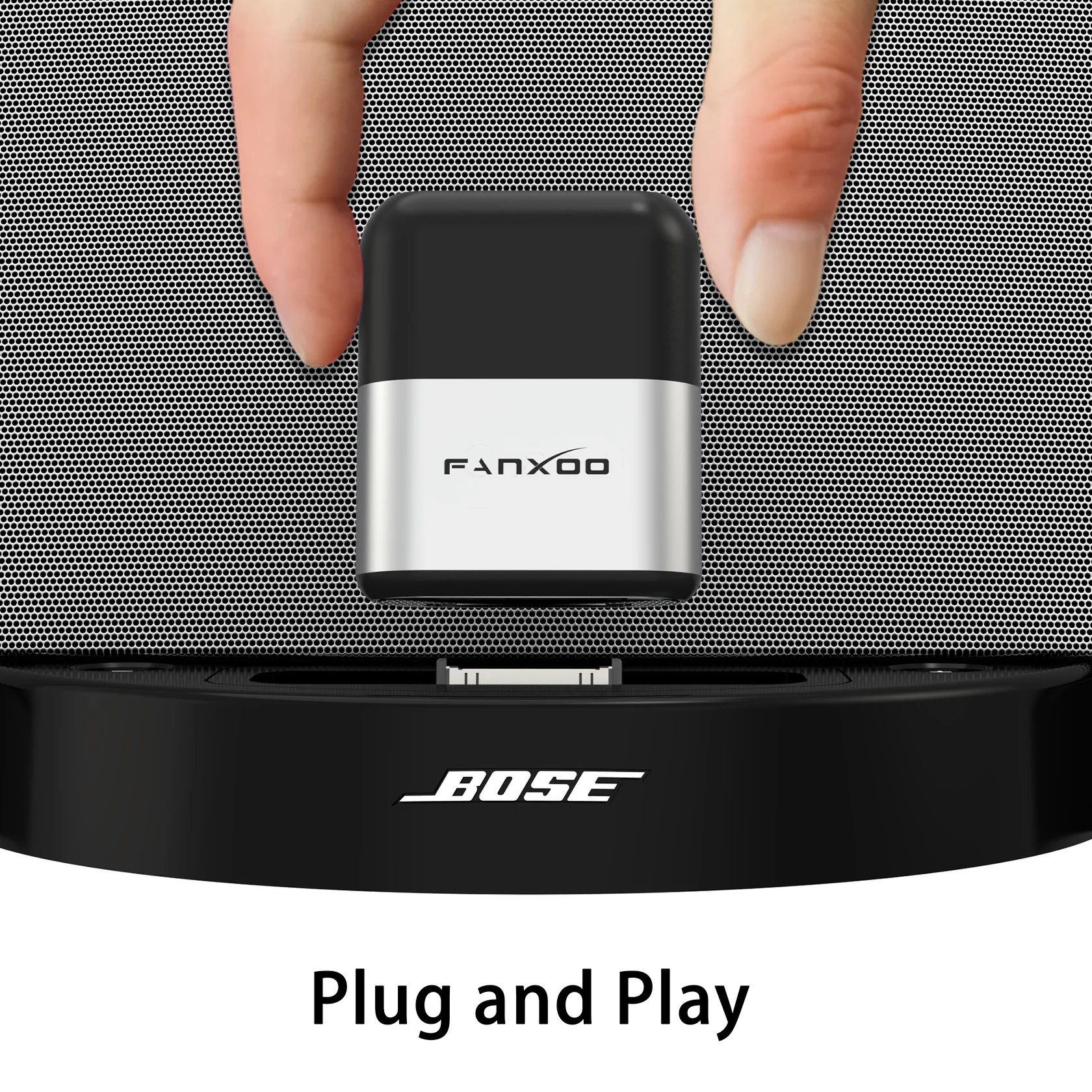 Фото Bluetooth-адаптер Fanxoo 30 Pin 5.3, мини-приемник Bluetooth для Bose Sounddock, JBL, YAMAHA, iPhone, iPod, аналоговых колонок с разъемом Jack №2