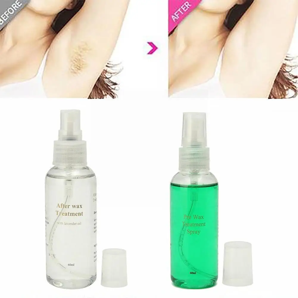 

New Smooth Body Hair Removal Spray Pre & After Sprayer Cleaning Wax Hair Waxing Fluids Treatment Liquid Removal Nurs D2f2