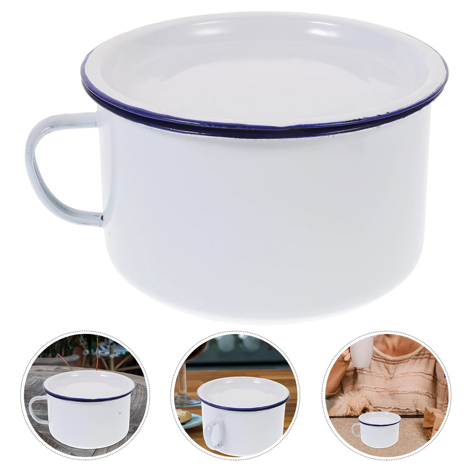 

Pot Bowl Enamel Enamelware Stew Casserole Saucepan Stockpot Sukiyaki Pasta Canning Skillet Cooking Enameled Soup Noodle Baby