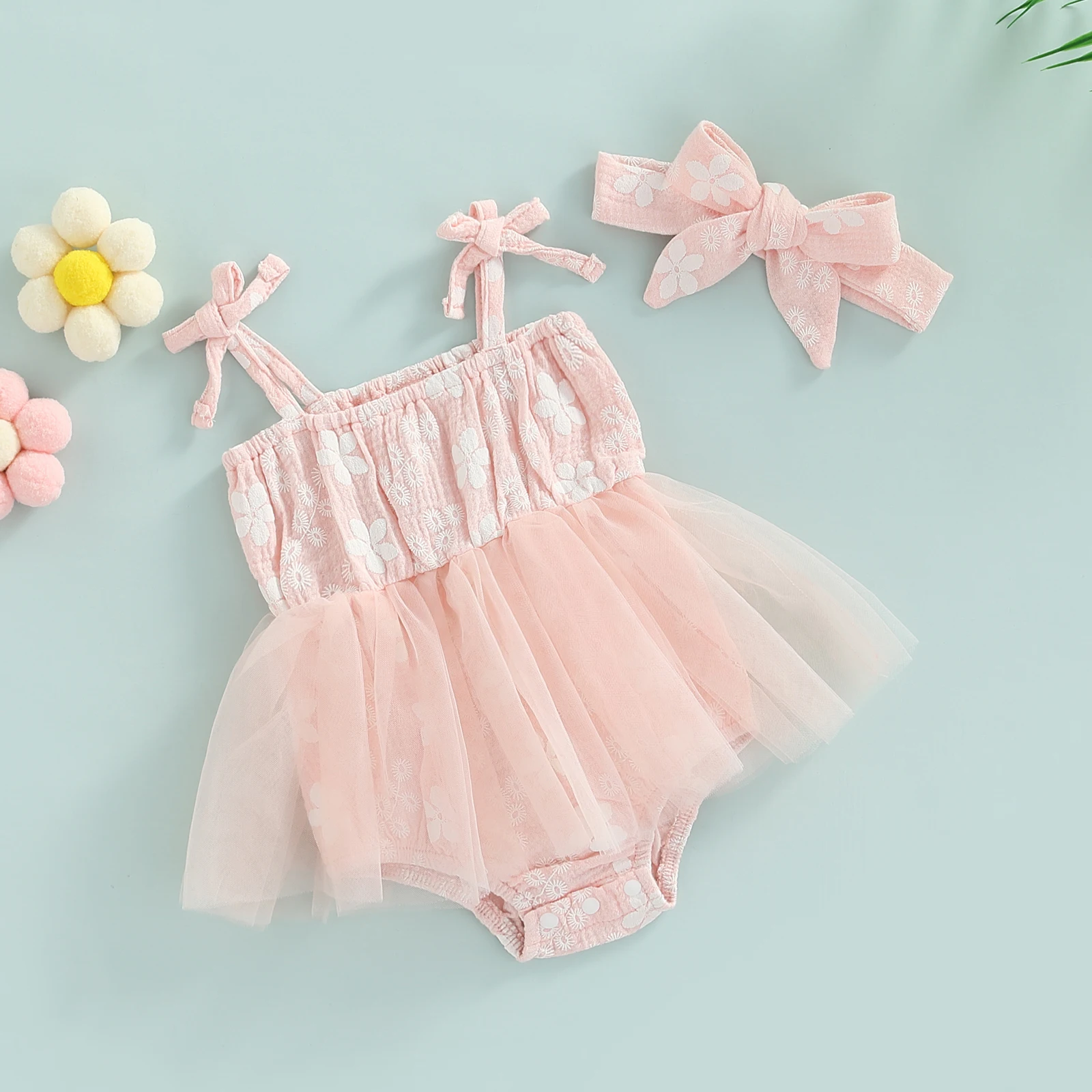 Комбинезон без рукавов для маленьких девочек комбинезон с цветочным принтом на