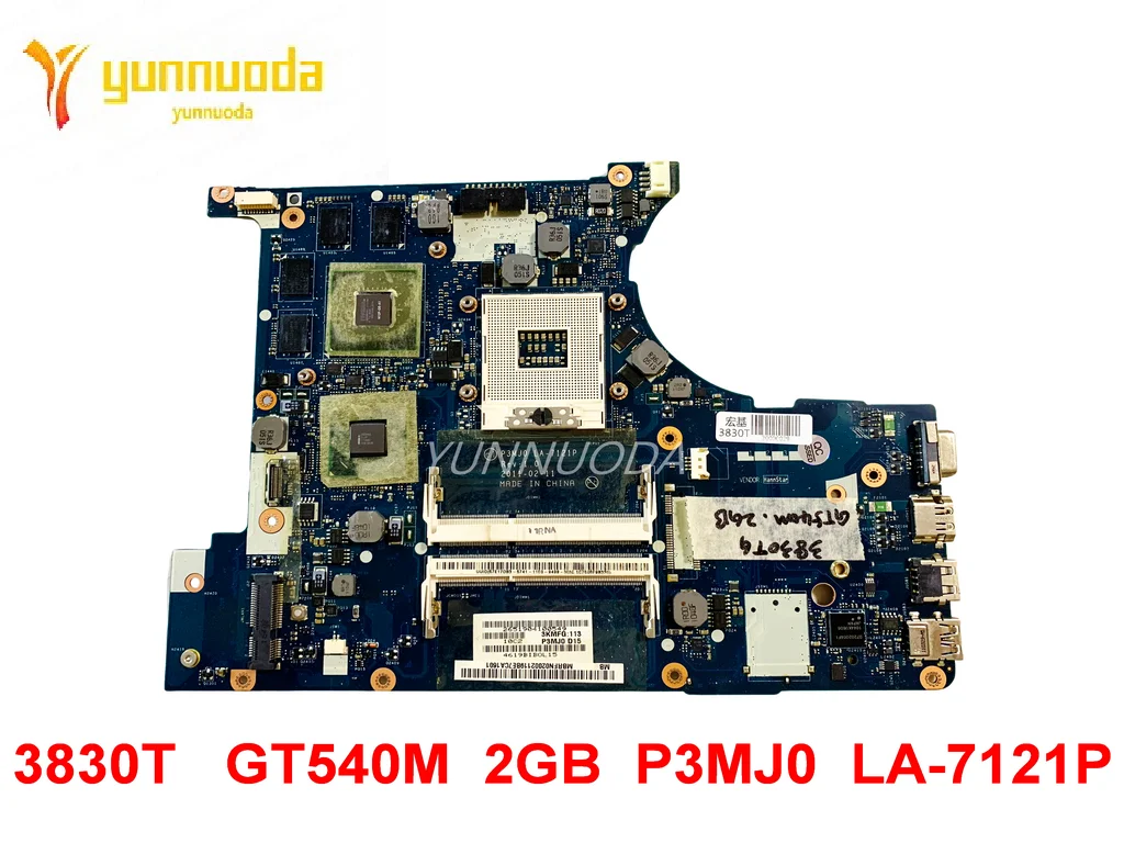 Original For Acer 3830 3830TG Laptop motherboard MBRFQ02002 MB.RFQ02.002 GT540M  2GB  P3MJ0  LA-7121P Tested Good Free Shipping