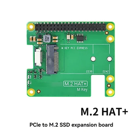 Плата расширения для Raspberry Pi 5 M.2 HAT + Gen2 Gen3 NVME M.2 SSD 2230/2242 Размер M ключ PCI Express GPIO
