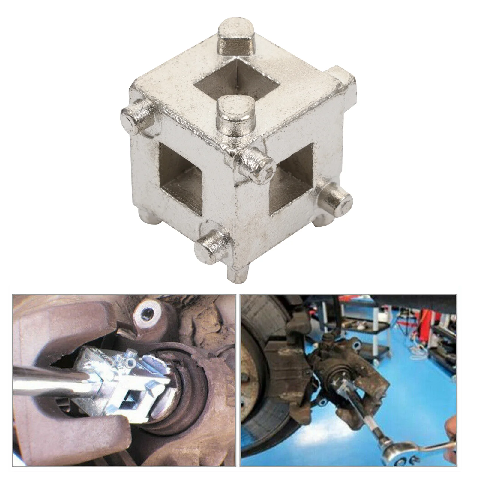

1 Pc Caliper Durable Premium Rear Disc Brake Caliper Car Supplies Hand Tool Cube Calliper Adaptor for Machine