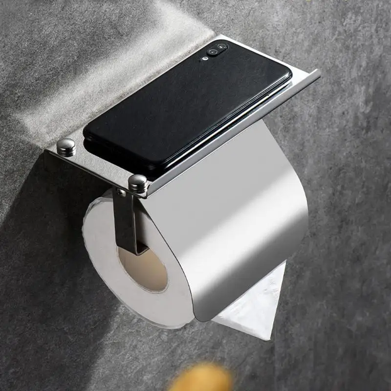 

Настенный держатель для туалетной бумаги, самоклеящийся держатель для бумаги, органайзер из нержавеющей стали, нержавеющий, для туалетных комнат