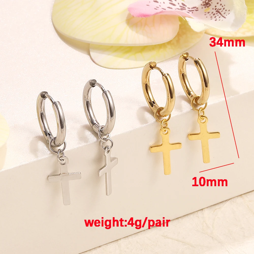 BenS 3 стиля маленькие серьги-кольца из нержавеющей стали золотого цвета