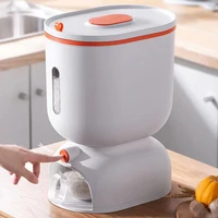 12kg automatic grain dispenser plastic storage box kitchen rice container insect proof and moisture proof