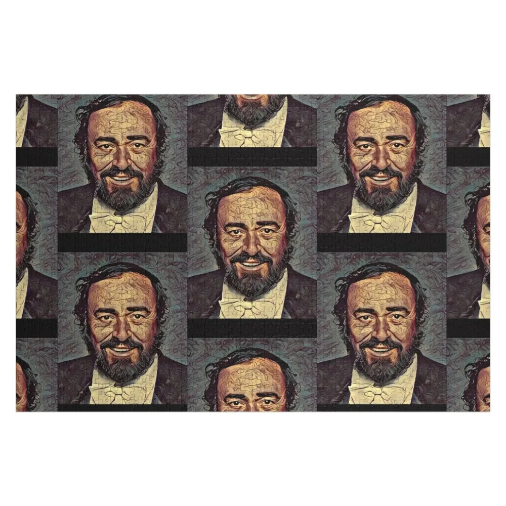 Лучано Паварти с художественным портретом классический пазл