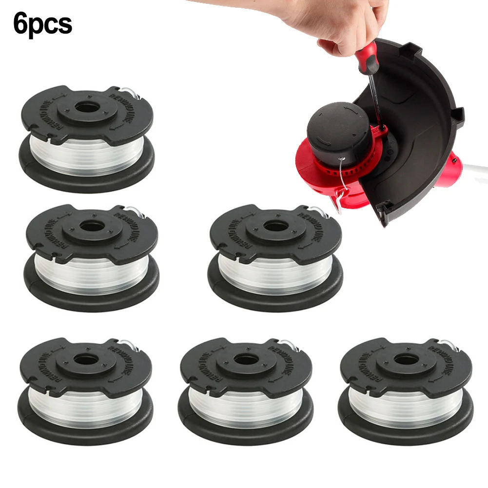 

6 Pack Spare Spool For Hyper Tough Spool&Trimmer Line Model HT19-401-003-06 HT19-401-003-07 Brushcutter Spools Garden Tool Parts