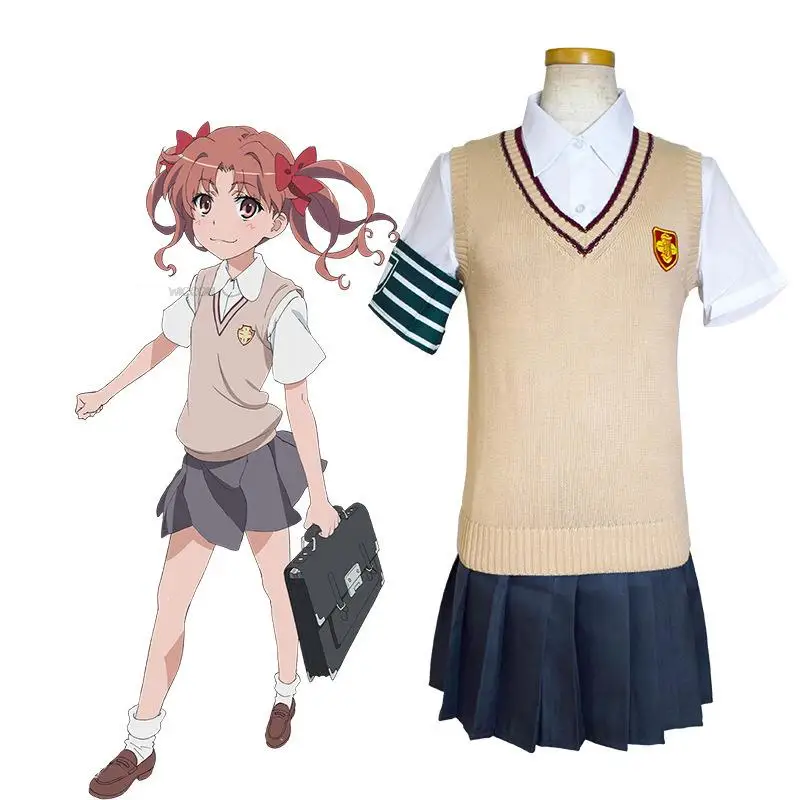 

Misaka Mikoto/ Shirai Kuroko Cosplay Anime Toaru Kagaku no Railgun Cosplay Costume Tokiwadai Middle School Uniform