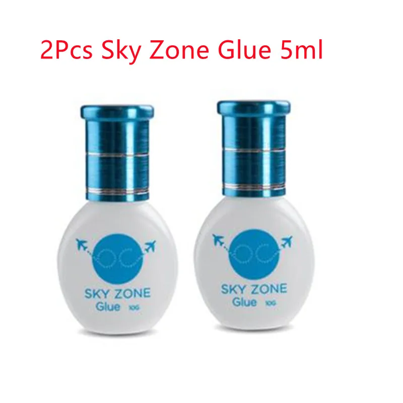 

Клей Sky Zone Korea, 2 шт., 5 мл, клей для наращивания ресниц, черный клей для наращивания ресниц 1-2s, быстро сохнет, держится 6-7 недель, бесплатная дост...