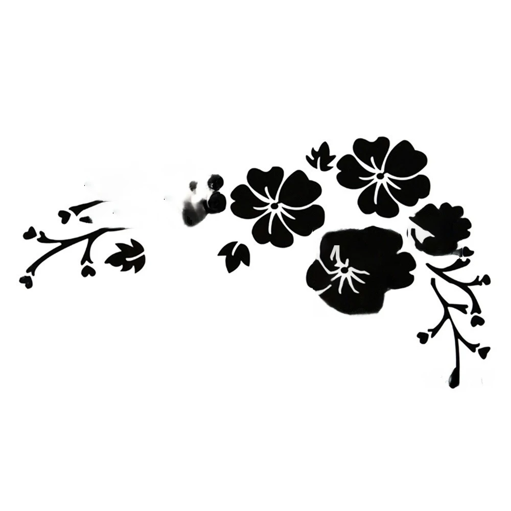 

Стикер с узором для крышки головки, хорошая гибкость, Модные прочные изысканные автомобильные аксессуары, отражающая наклейка с цветами