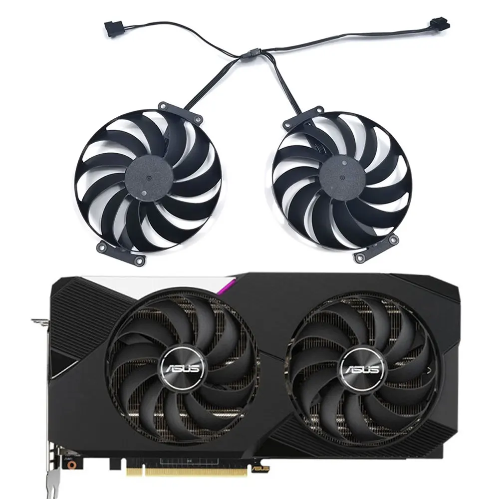 

95 мм RTX3070 3060Ti вентилятор видеокарты T129215SU 12В 0.50A 6Pin графика Φ GeForce RTX 3060Ti 3070 Dual Overclock