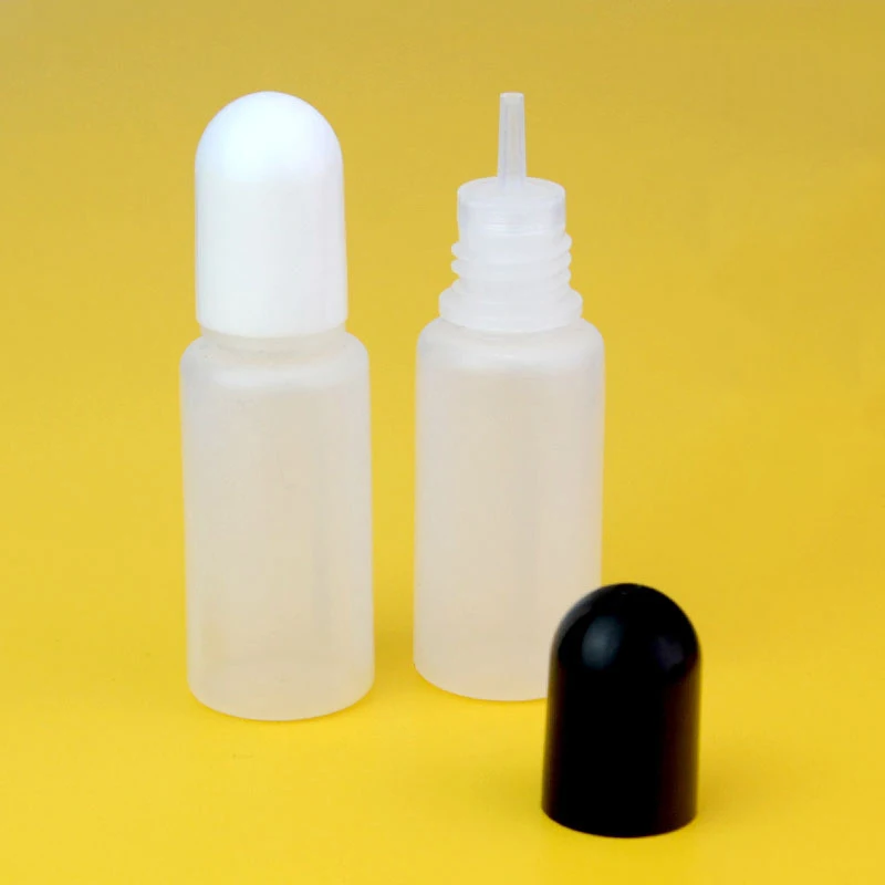 

5pcs Empty Dropper Bottles Squeezable Paint Pigment Ink Oil Bottle Plastic Container for E-liquid Vape Juices 5ml 10ml 15ml