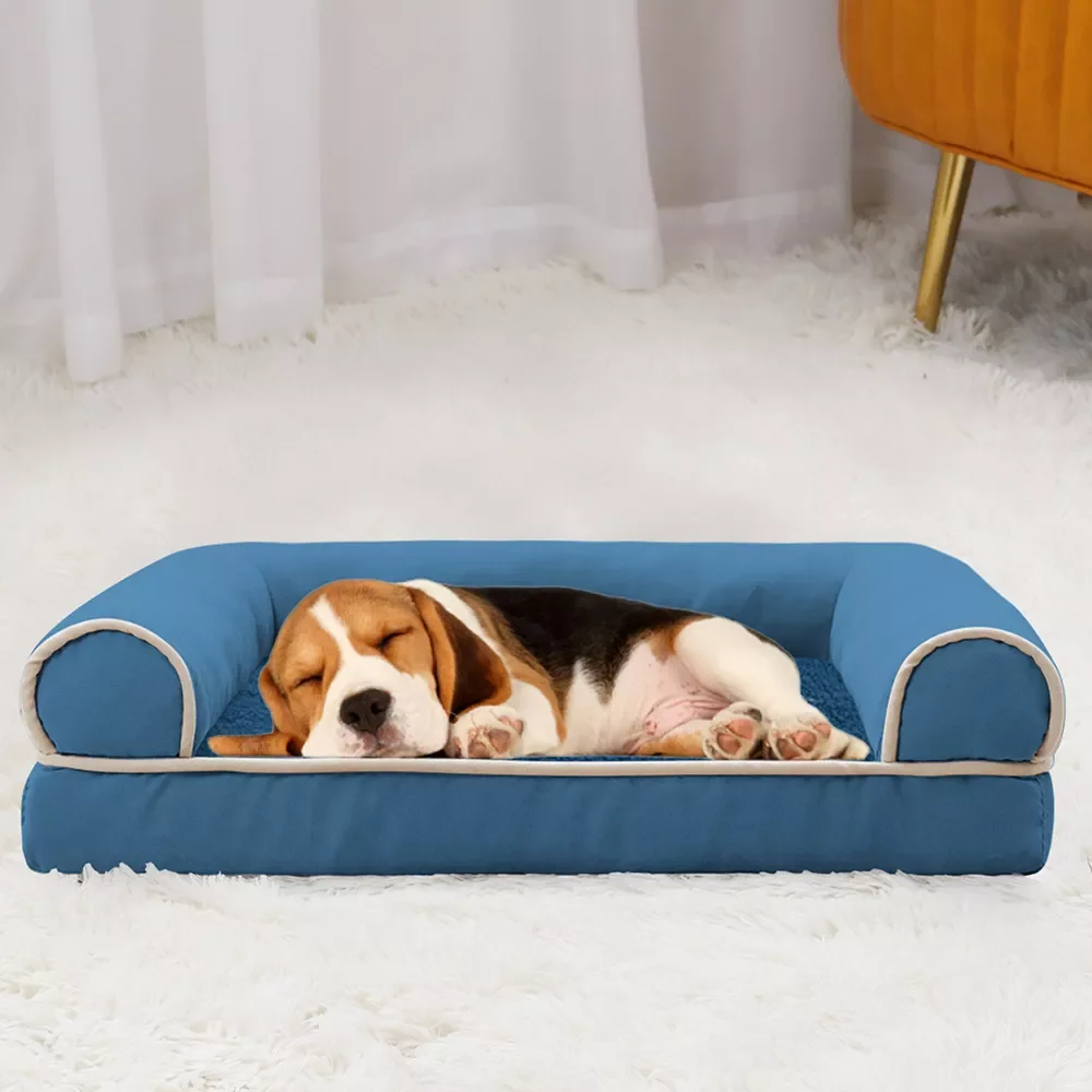 

2023 Pet Dog Bed Dog Sofa Deep Sleep Small Medium Large Dog House Square Thickened Warm Dog Mat Kennel Pet Product Accessoriesac