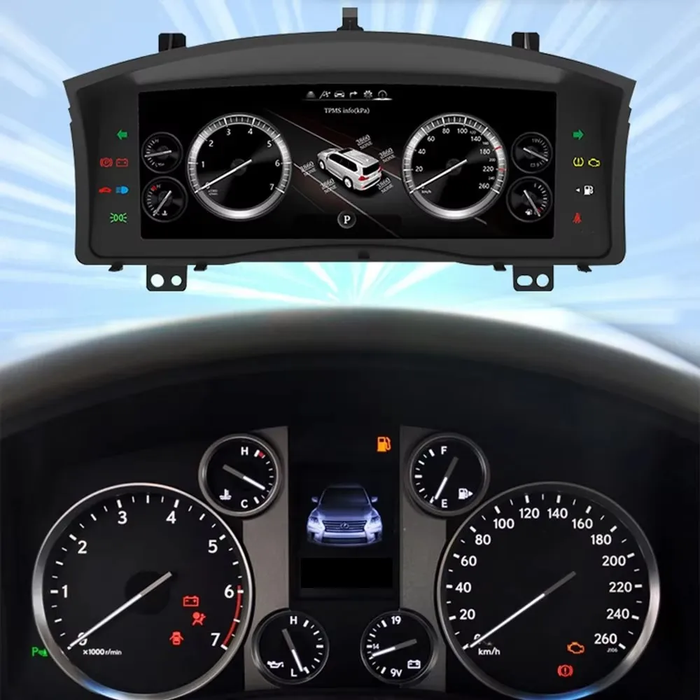 Цифровой кластер для Lexus LX 570 LX470 LX460 LX570 J200 2007-2015 виртуальный измеритель скорости