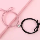 Магнитный эластичный браслет для влюбленных, модный браслет с амулером Love Cupid Love для мужчин и женщин, браслеты с подвесками из нержавеющей стали