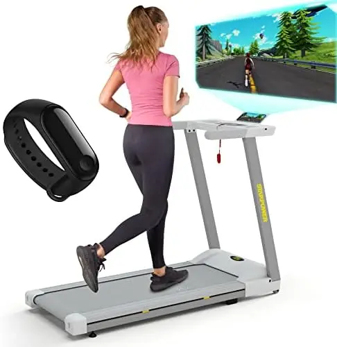 

Treadmill for Home, Foldable Treadmill 3HP with 300 lb Capacity, Walking Jogging Running Exercise Machine for Home Office Gym eq