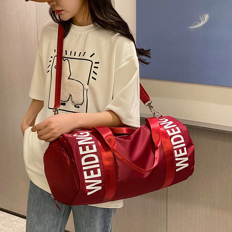 Спортивная сумка для фитнеса тренажерного зала Женская дорожная йоги багажа с