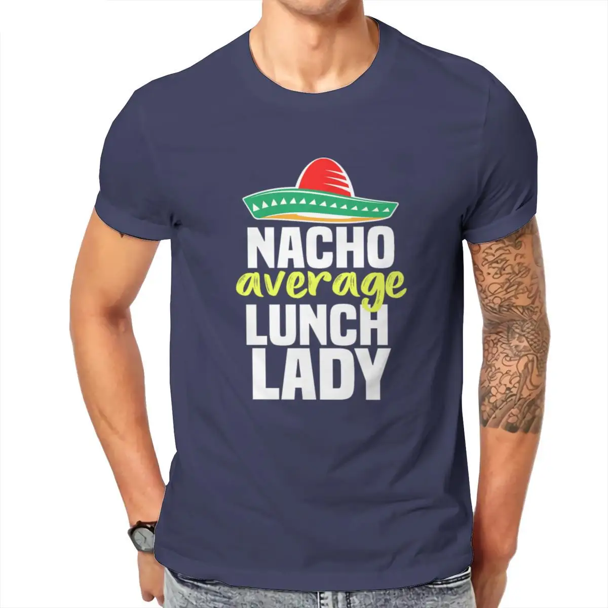 

Wholesale Nacho Average Lunch Lady Cafeteria Mexican Mom Vol Unisex Baseball T-Shirt White Red New Unisex Male Clothing 103356