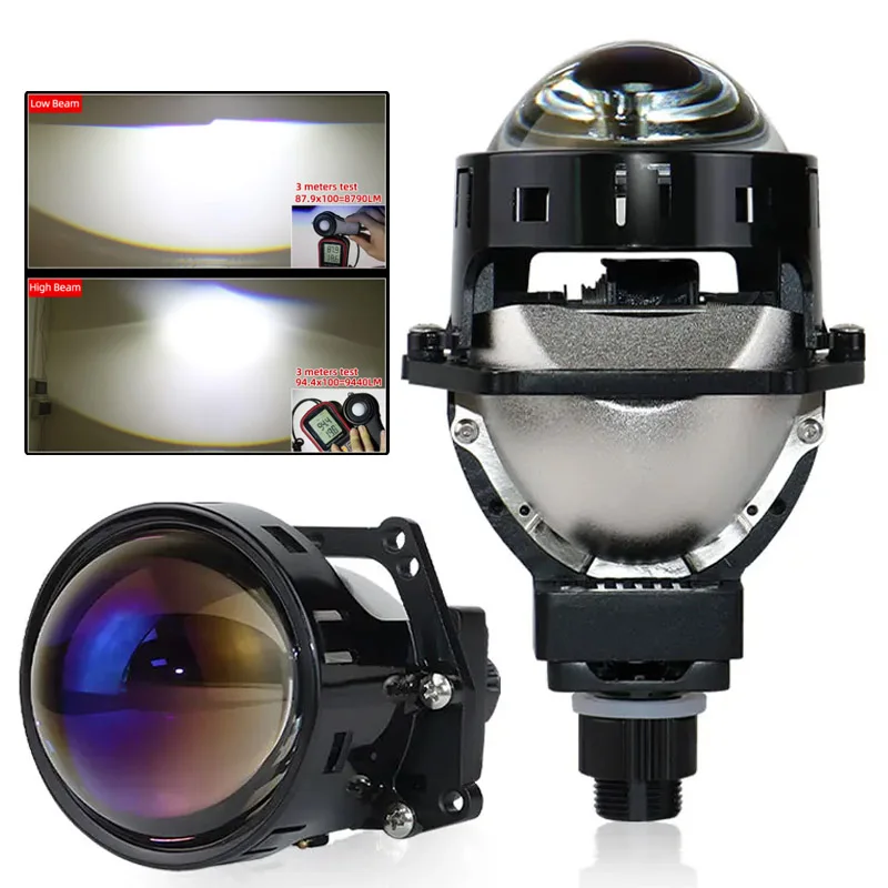 3 0-дюймовые биосветодиодные линзы проектора Halo Lights H4 H7 9005 9006 Автомобильные фары - Цена: 9699