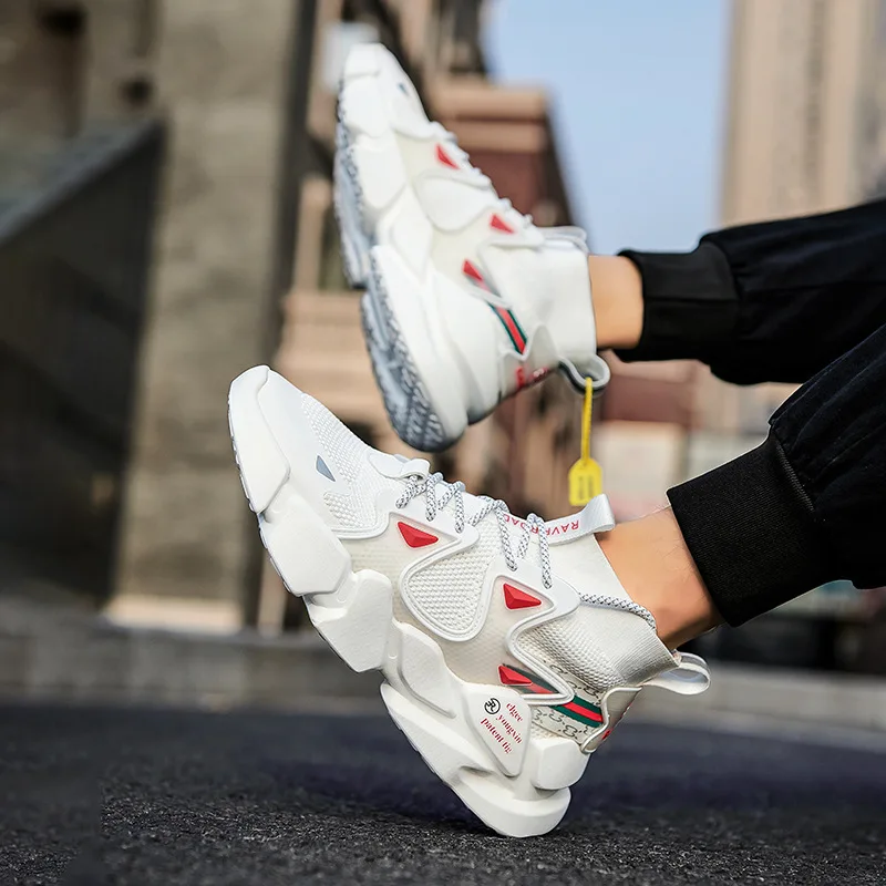 Men Running Shoes Comfortable Footwear Outdoor Jogging Sports and Leisure Trainers Zapatillas White Spring 2022 New Sneakers Men