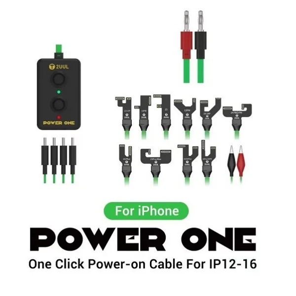 

2UUL PW09 Кабель управления загрузкой питания одним щелчком мыши для IP 12-16 серии 4-портовый тип-C с двойным подключением База Ремонт телефона Линия загрузки
