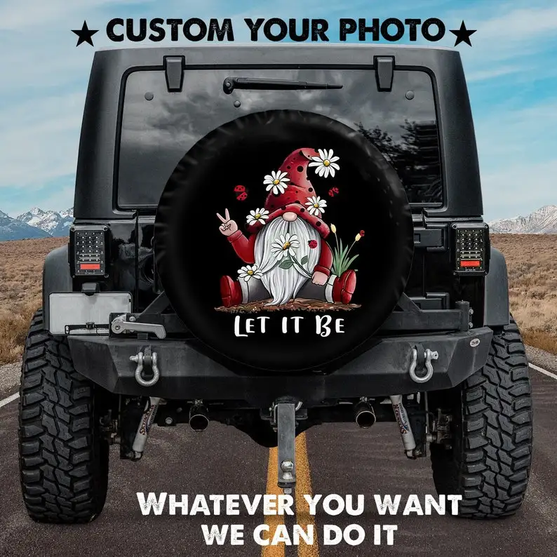 

Daisy Gnome - Let It Be Spare Tire Cover For Car - Car Accessories, Custom Spare Tire Covers Your Own Personalized