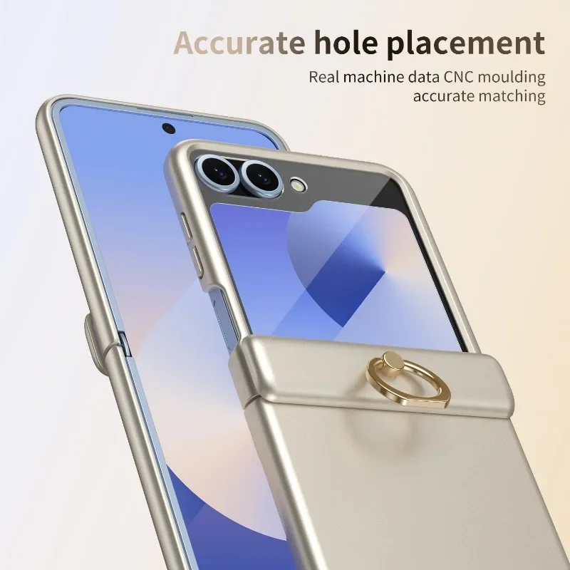 Чехол для телефона Samsung Galaxy Z Flip6 5 складной шарнирный экран кольцо кронштейн