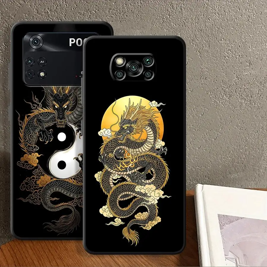 Фото Чехол Dragon Cool для Xiaomi Poco F8 C61 C71 F1 C50 C75 X3 X4 X5 X7 Pro M3 M4 M7 M5 F3, чехол для телефона №5