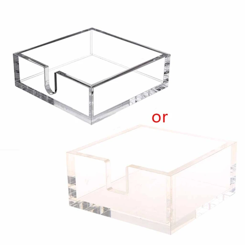 

Acrylic Towel Napkin Holder,Clear Bathroom Paper Hand Towels Storage Tray for Ki