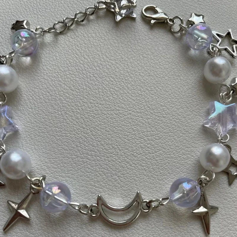 Подвесной браслет из бисера Y2K Star and Moon идеи подарков подвесная мода милый дружба