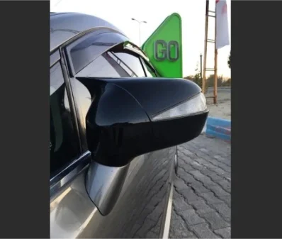 Чехол для зеркала заднего вида из АБС-пластика с крыльями летучая мышь черный