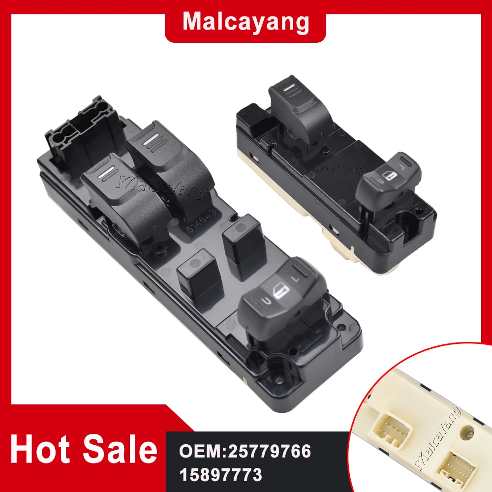 

25779766 Front left/Right Power Master Window Switch 15897773 15205244 For Chevy Colorado GMC Canyon Hummer H3 Isuzu