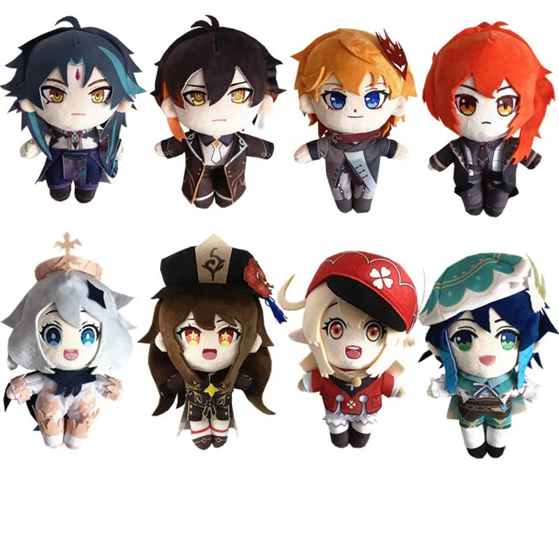 

Anime Genshin Impact Plush Doll Toy Morax Zhong Li Xiao Hu Tao Ayato Game Cute Soft Stuffed Pillow Kids Gift 20cm