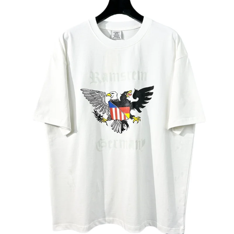 

2023ss VTM High Quality Oversized Vetements Flying Logo T Shirt Men Women Clothing T-shirt Top Tee Gym Y2k Anime Clothes