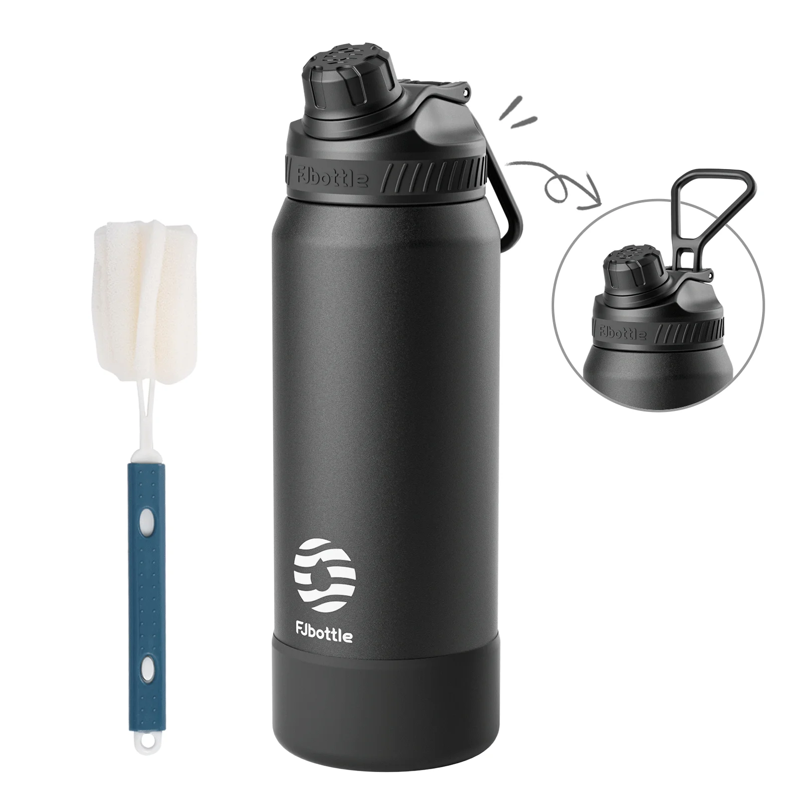 Фото FJbottle 710/950 мл термос из нержавеющей стали, термобутылка для воды, стакан, посуда для напитков, термобутылка для сохранения холода №2