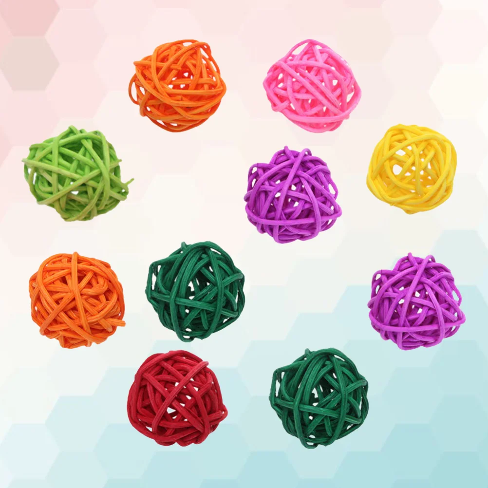 

Toys Toy Rattan Bird Parrot Birds Chew Cockatiels Parakeet Pet Birdcage Diy Crafts Hamster Conures Budgies Woven Decor Parrots