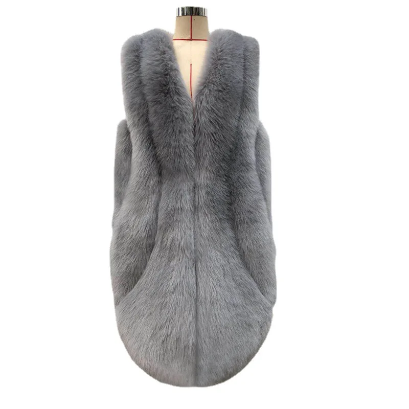 Autumn Winter New Korean Fashion Faux Fur Coat Women's Casual Overcoat Fur Vest Roupas Femininas Chaqueta Imitacion Piel Mujer