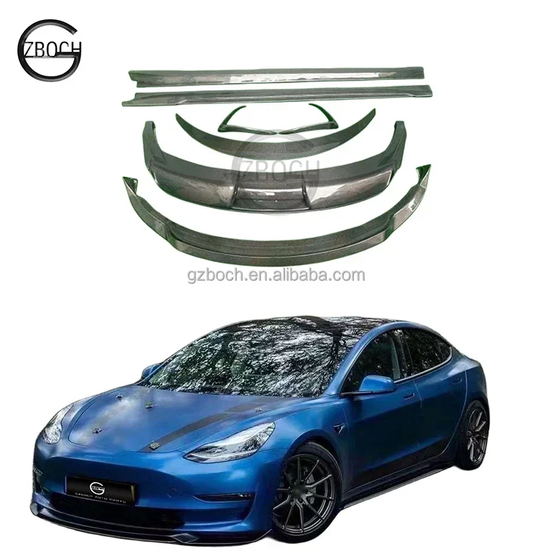 FORTesla модель 3 Оригинальный Автомобильный бампер Модернизированный до