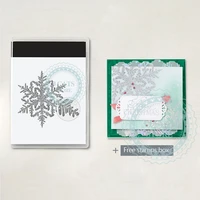 2022 new arrival snowflake clear stamps for handmade diy paper cards album scrapbook embossed background decorative winter craft