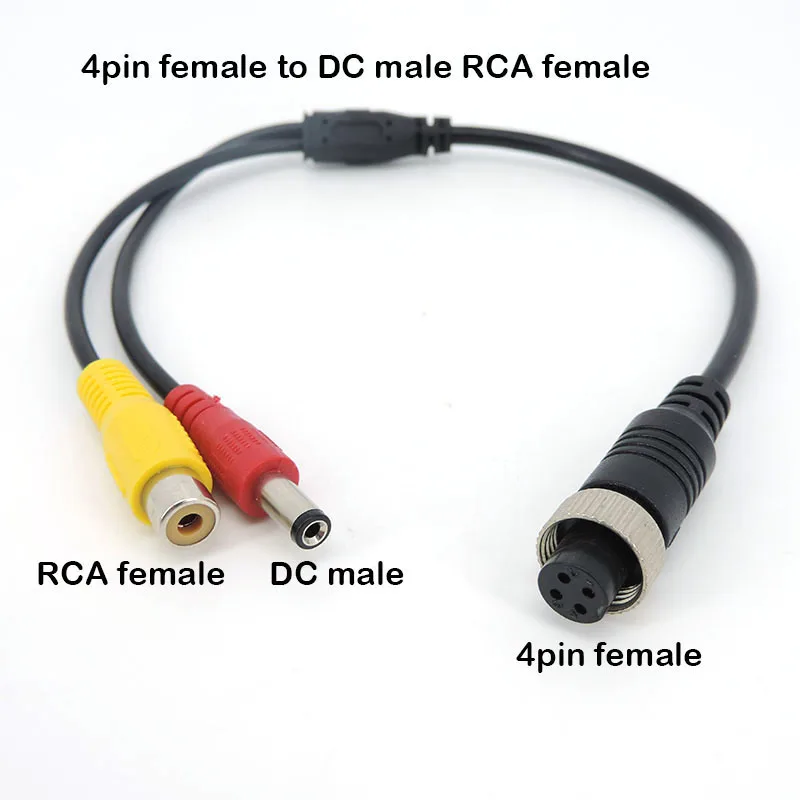 

Авиационная головка M12 4-контактный адаптер BNC DC RCA 0,4 м