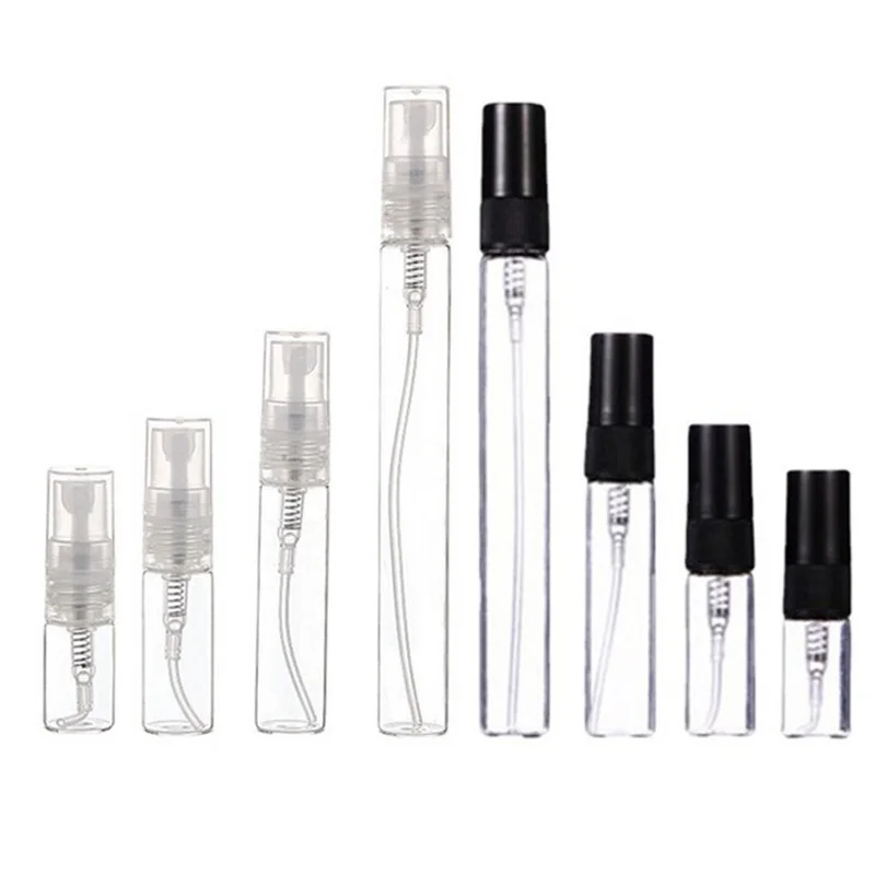 

2ml 3ml 5ml 10ml Mini Plastic Spray Perfume Bottle, Small Promotion Sample Perfume Atomizer 10pcs/lot Empty