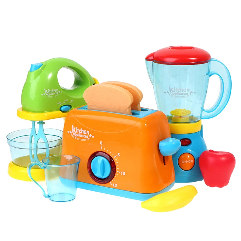 

1 PC Children Kitchen Toy Simulation Bread Maker Fruit Machine Mixer Kids Toys